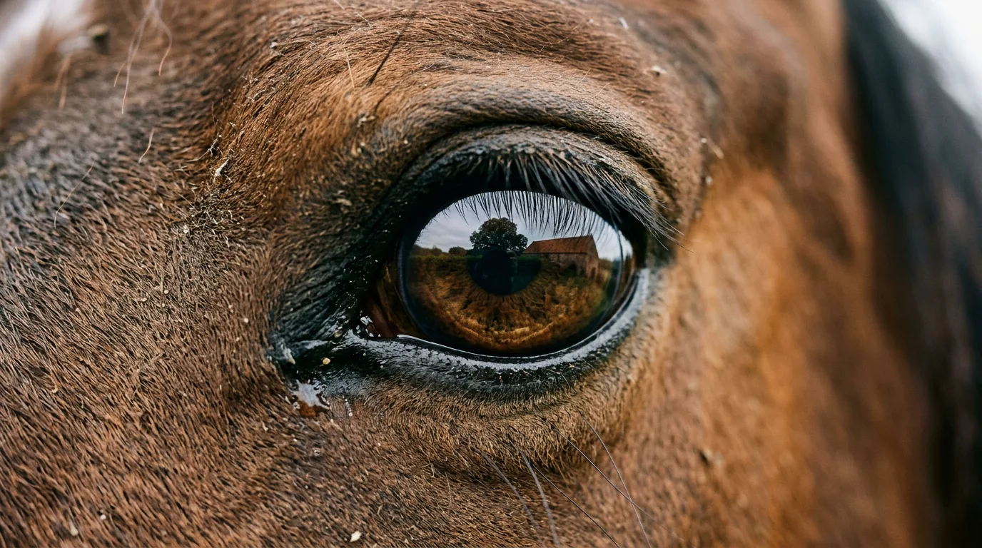 Un regard de cheval, Écurie de Moniaz, Saint-Cergues